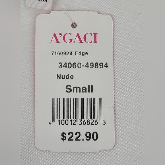 NWT Women's A'Gaci Nude Halter Top Zippered Back Size Small - Picture 4 of 7